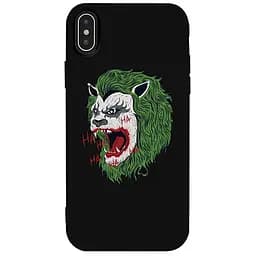 Чохол-накладка Toto Matt TPU 2 mm Print Case Apple iPhone XS Max #12 Green Lion Black