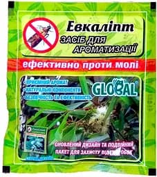 Таблетки від молі і для ароматизації повітря Global Евкаліпт 10 шт.
