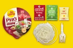 Локшина рисова Sa Giang Beef Spicy Flavor Instant Pho 50 г - мініатюра 2