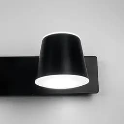 Чорне LED бра із двома регулюючими точками світла 32х14 см Арт. 8358/2 BK Line F - мініатюра 6