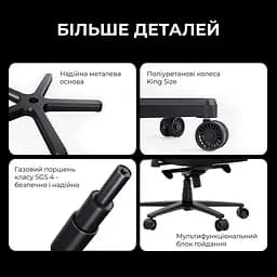 Ігрове крісло Anda Seat Novis Plus Fabric Dark Grey Size XL (AD23YC-XL-01-GB-F-G04) - мініатюра 14