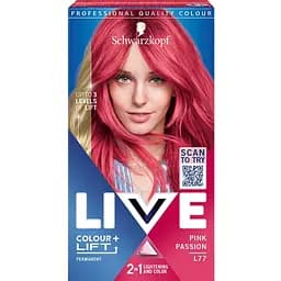 Фарба для волосся Schwarzkopf Live Colour + Lift освітлювальна тонуюча L77 Pink Passion