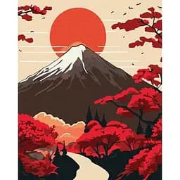 Картина за номерами Ideyka Гора Фудзі 40x50 см (KHO5110)