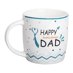 Чашка порцелянова HAPPY HOLIDAYS DAD 450 мл для тата Liling Rongxiang Ceramic RX-N240278HD