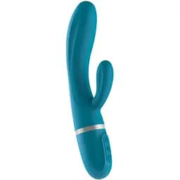 Вибратор-кролик Liebe Pleasure Toys Bend It Plus 20 см синий