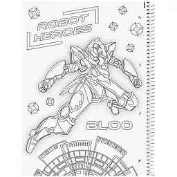 Коледж-блок Brunnen А4 Premium Robot Heroes клітинка 80 аркушів (10-679 28 421) - мініатюра 3