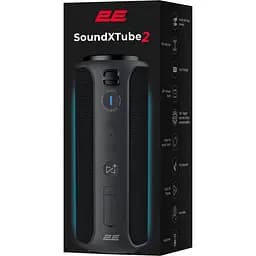 Портативна акустика 2E SoundXTube2 TWS MP3 Wireless Waterproof Black (2E-BSSXT2WBK) - мініатюра 6