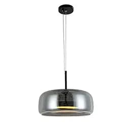 Світильник підвісний LED Levistella 909XL158-1 led (330) BK+GY, 9W, чорний, плафон 330х140мм, три режими, для вітальні - мініатюра 2