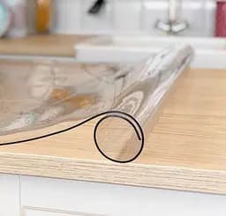 Прозора силіконова скатертину М'яке скло Soft Glass Покриття для меблів 1.2х1.8м (товщина 0.5 мм) - мініатюра 3