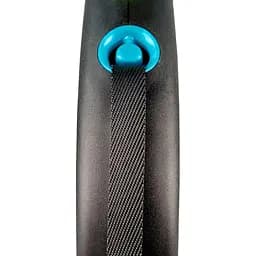 Рулетка Flexi Black Design для собак стрічка розмір S 5 м синя - мініатюра 2