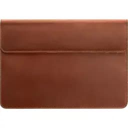 Шкіряний чохол-конверт BlankNote Crazy Horse на магнітах для MacBook 14 Світло-коричневий