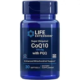 Натуральна добавка Life Extension Super Ubiquinol CoQ10 100 mg with BioPQQ, 30 капсул