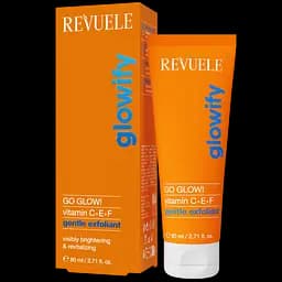 Нежный пилинг для лица Go Glow! Vitamin C+E+F Revuele 80 мл