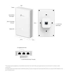 Точка доступу TP-LINK EAP725 WALL BE3600, 1xGE, PoE - мініатюра 7
