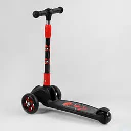 Самокат Best Scooter 13х30х58-71.5 см Чорно-червоний 000231654 - мініатюра 4