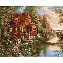 Картина по номерам Ideyka Дом-мечта ©Сергей Лобач KHO2508 40х50 см