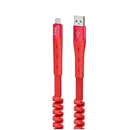 Кабель Hoco U78 USB to MicroUSB 1,2 м красный