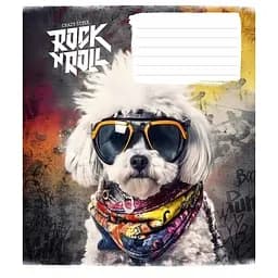 Зошит учнівський "Rock star" 012-3277K-5 в клітинку, 12 аркушів