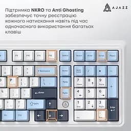Клавіатура Ajazz AK980 Magnetic Switch White USB-C (AK980-MAX-M-BWDB) - мініатюра 12