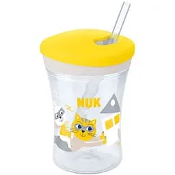 Поильник Nuk Evolution Action Cup 230 мл желтый (3952423)