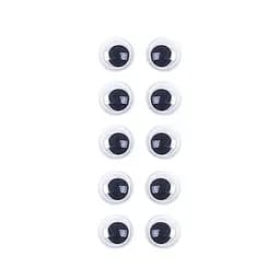 Пластикові очі для іграшок Bambi PE-008, 8 мм, 10 штук в упаковці