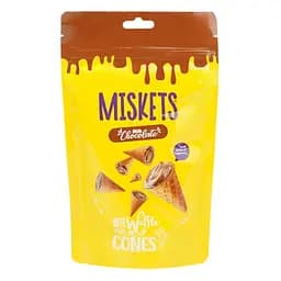 Міні-ріжки вафельні Miskets з молочним шоколадом 70 г