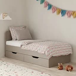 Ліжко односпальне MebelStar Лілу з ящиками 90x200 см Кашемір (MBS-1302)