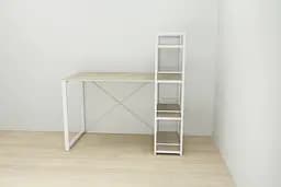 Письмовий стіл Ferrum-decor Серії Конект з етажеркою 75x120x60 білий ДСП Дуб Сонома 16мм (FRD-104227) - мініатюра 4