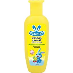 Дитячий шампунь Вухастик з чистотілом та калиною для чутливої шкіри голови 200 мл
