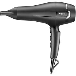 Профессиональный фен VGR V-450, 4 режима обдува, 4 режима температуры, 2 насадки, 2400W, Box