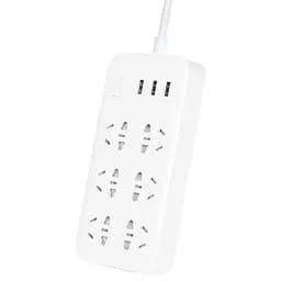 Мережевий фільтр-подовжувач XiaomiXiaomi Power Strip (6 розеток + 3 USB port) White (CX86-1QM) (NRB4025CN)