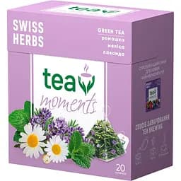 Чай Tea Moments Swiss Herbs 34 г (20 пір. х 1.7 г)