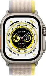 Смарт-годинник Apple Watch Ultra 49mm Titanium Case with Yellow/Beige Trail Loop M/L [MQF23/MQFU3] [72528] - мініатюра 3