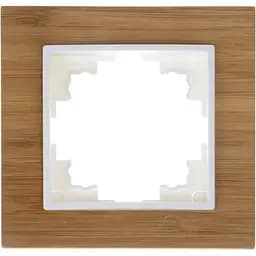 Рамка Brille одинарная бамбук NB-1F wood