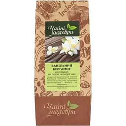 Композиція на основі чорного чаю Чайні шедеври Ванільний бергамот 500 г