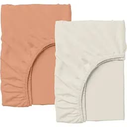 Набір простирадл на резинці Cosas BEIGE/TERRAKOT 160х200х20 см (Set_Beige_Terrakot_160x200_2)
