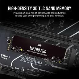 Накопичувач SSD Corsair m.2 NVMe 4TB MP700 PRO PCIe Gen.5 x4 (CSSD-F4000GBMP700PNH) - мініатюра 8