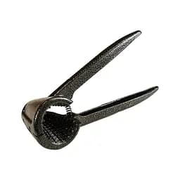 Конусный металлический прочный темный орехокол с ребристыми ручками 18.5 см, Kitchen Master 84105