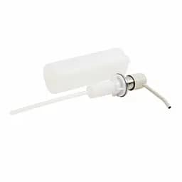 Дозатор миючого засобу Platinum Brushed SA001 білий в крапку, Білий - мініатюра 2