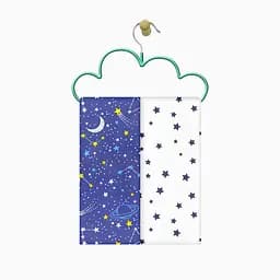 Пелюшки багаторазові Cosas дитячі Galaxy & Star 2 шт., 80х100 см, сині - мініатюра 3