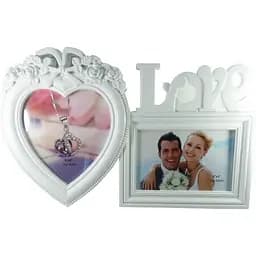 Мультирамка для 2 фото біла 36 х 12 х 2.5 см