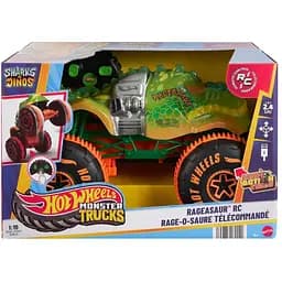 Машинка-позашляховик Hot Wheels Monster Trucks Rageasaur на радіокеруванні 1:15 збільшена (JBH03) - мініатюра 5