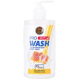 Рідке крем-мило Pro Wash молоко та мед 470 г