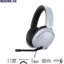 Навушники з мікрофоном Sony Inzone H3 White (MDRG300W.CE7) - мініатюра 10