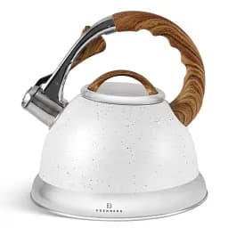 Чайник із свистком Edenberg EB-8852 з мармуровим покриттям 3 л білий