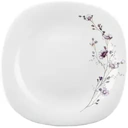 Тарілка обідня Vittora Square Фіолетова гілка V-240SPB 24 см (116526)