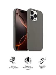 Силиконовый чехол с MagSafe для Apple iPhone 16 Pro, ICON2 MagCase, серый, противоударный, панель с мягкой подкладкой, защита всего корпуса, поддержка беспроводной зарядки, совместим с защитными стеклами и пленками, ArmorStandart (ARM81316) - мініатюра 3