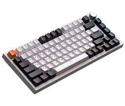 Клавиатура беспроводная игровая механическая GamePro MK-160-W Pro White-Black QLAB Orange Switches Hot-Swap - мініатюра 2