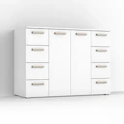Комод на 8 шухляд з дверима Idea ТКБ-379 Білий - мініатюра 2