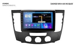 Штатна автомагнітола EasyGo M9-4-64-HS QLED Hyundai Sonata 2008-2010